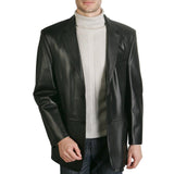 Men Real Sheepskin Leather Blazer KB014
