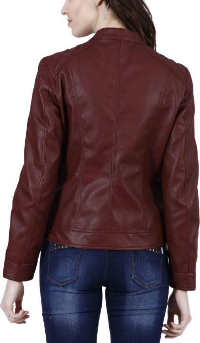 Biker / Motorcycle Jacket - Women Real Lambskin Leather Biker Jacket KW424 - Koza Leathers