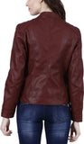 Biker / Motorcycle Jacket - Women Real Lambskin Leather Biker Jacket KW424 - Koza Leathers