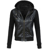 Women Real Lambskin Leather Biker Jacket KW493