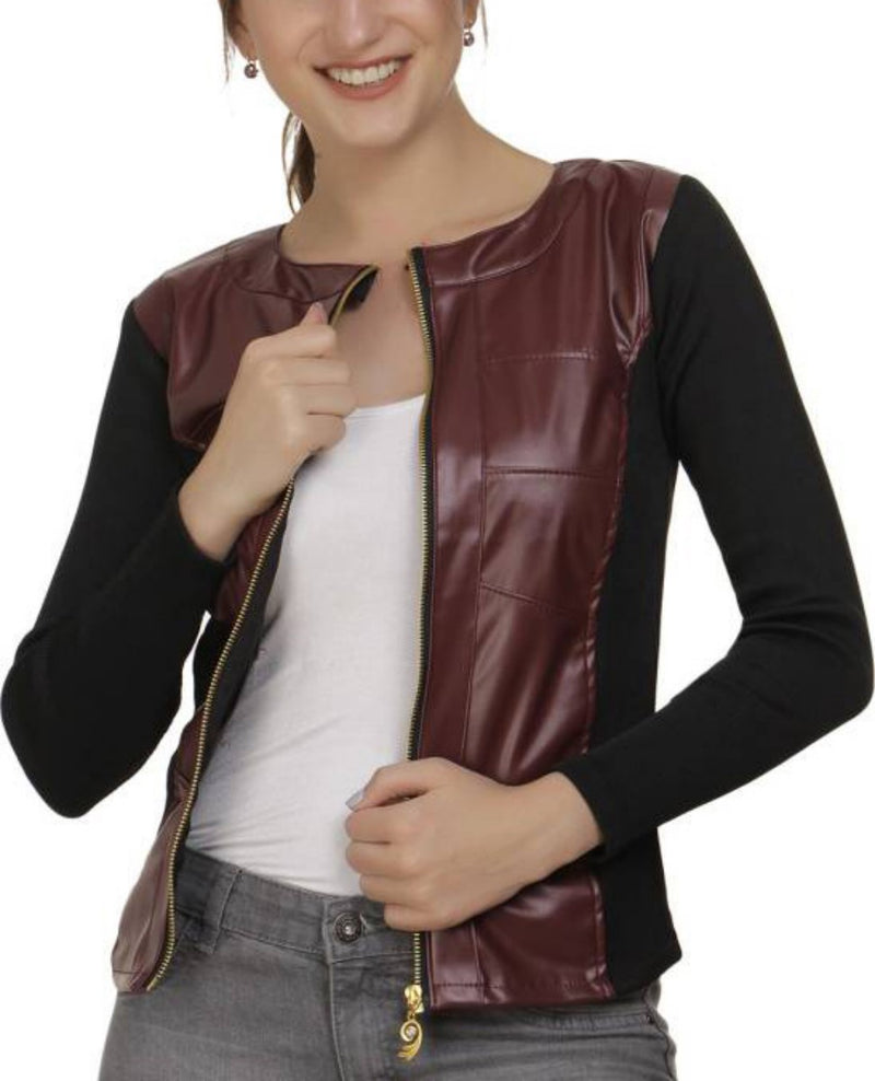 Biker / Motorcycle Jacket - Women Real Lambskin Leather Biker Jacket KW425 - Koza Leathers