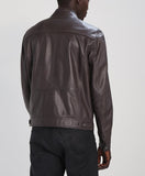 Biker Jacket - Men Real Lambskin Motorcycle Leather Biker Jacket KM296 - Koza Leathers