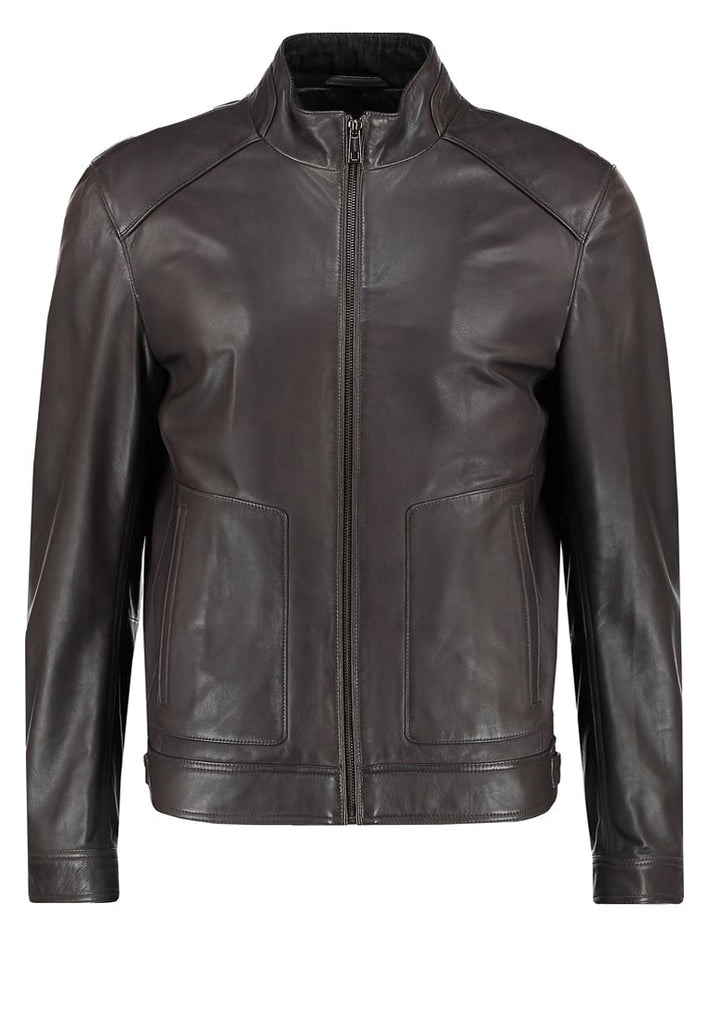 Biker Jacket - Men Real Lambskin Motorcycle Leather Biker Jacket KM296 - Koza Leathers
