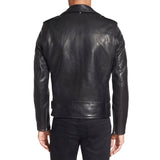 Biker Jacket - Men Real Lambskin Motorcycle Leather Biker Jacket KM313 - Koza Leathers