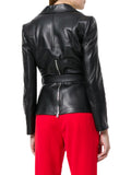 Biker / Motorcycle Jacket - Women Real Lambskin Leather Biker Jacket KW544 - Koza Leathers