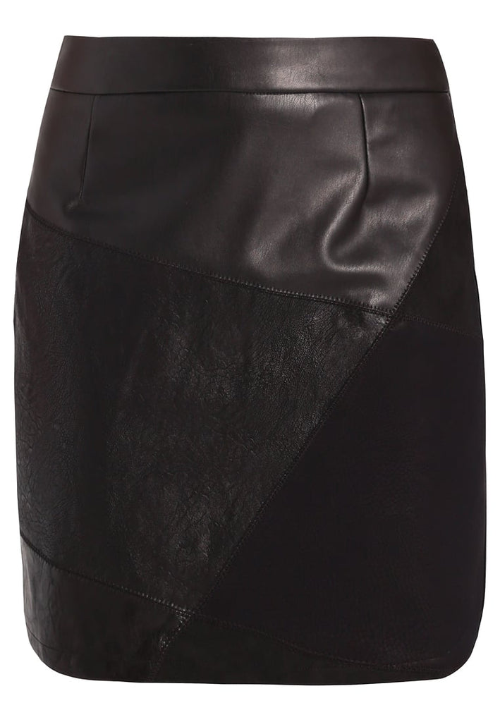 Knee Length Skirt - Women Real Lambskin Leather Slim Fit Skirt WS097 - Koza Leathers