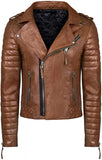 KL Koza Leathers Men's Genuine Lambskin Leather Jacket KP005