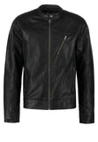 Biker Jacket - Men Real Lambskin Motorcycle Leather Biker Jacket KM299 - Koza Leathers