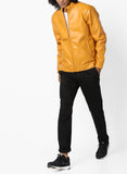 Men Real Lambskin Motorcycle Leather Biker Jacket KM604