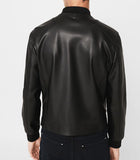 Biker Jacket - Men Real Lambskin Motorcycle Leather Biker Jacket KM308 - Koza Leathers