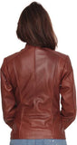 Biker / Motorcycle Jacket - Women Real Lambskin Leather Biker Jacket KW438 - Koza Leathers