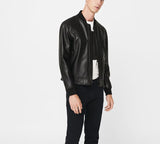 Biker Jacket - Men Real Lambskin Motorcycle Leather Biker Jacket KM308 - Koza Leathers