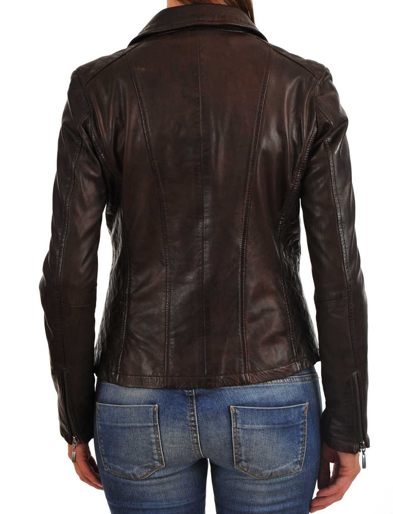 Koza Leathers Women's Real Lambskin Leather Blazer BW002