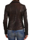 Koza Leathers Women's Real Lambskin Leather Blazer BW002