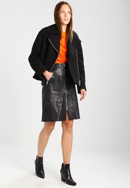 【THE MOZZ】Ome Leather Banding Skirt gzz78988_black_xl?w=537&qlt=