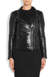 Women Real Lambskin Leather Biker Jacket KW061