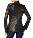 Koza Leathers Women's Real Lambskin Leather Blazer BW008