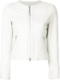 Women Real Lambskin Leather Biker Jacket KW547