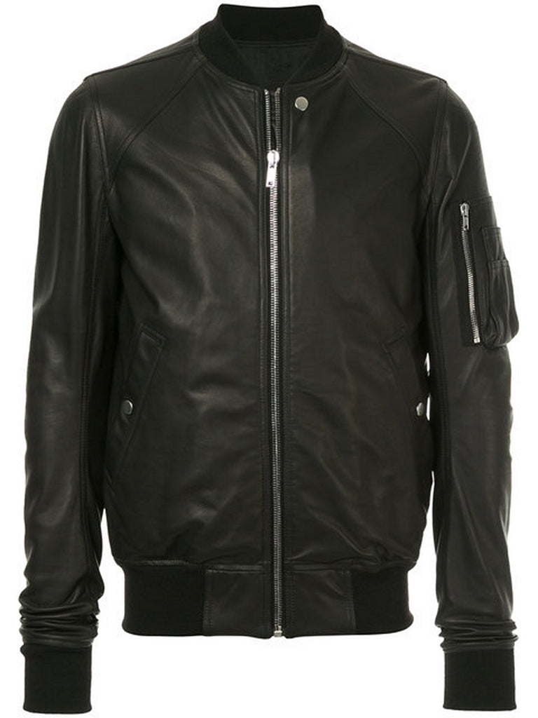 Biker Jacket - Men Real Lambskin Motorcycle Leather Biker Jacket KM362 - Koza Leathers