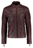 Biker Jacket - Men Real Lambskin Motorcycle Leather Biker Jacket KM237 - Koza Leathers