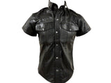 Men's Genuine Lambskin Leather Shirt Jacket MSH021