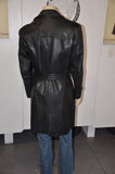Koza Leathers Men's Genuine Lambskin Trench Coat Real Leather Jacket TM041