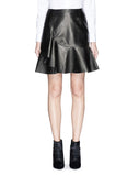 Women Real Lambskin Leather Mini Skirt WS025