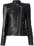 Biker / Motorcycle Jacket - Women Real Lambskin Leather Jacket KW001 - Koza Leathers