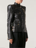 Biker / Motorcycle Jacket - Women Real Lambskin Leather Jacket KW001 - Koza Leathers