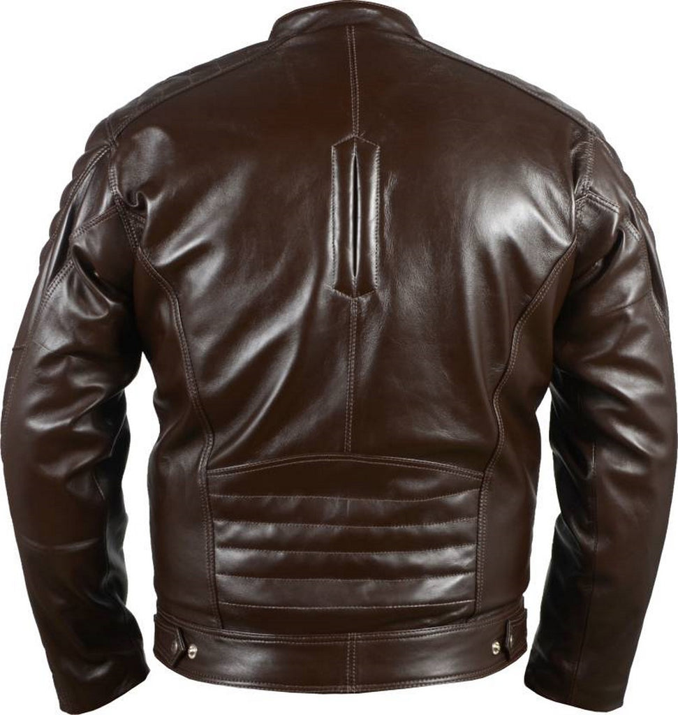 Biker Jacket - Men Real Lambskin Motorcycle Leather Biker Jacket KM477 - Koza Leathers