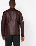 Biker Jacket - Men Real Lambskin Motorcycle Leather Biker Jacket KM696 - Koza Leathers