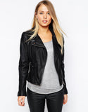 Biker / Motorcycle Jacket - Women Real Lambskin Leather Biker Jacket KW070 - Koza Leathers