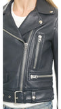 Biker / Motorcycle Jacket - Women Real Lambskin Leather Biker Jacket KW071 - Koza Leathers