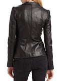 Koza Leathers Women's Real Lambskin Leather Blazer BW012