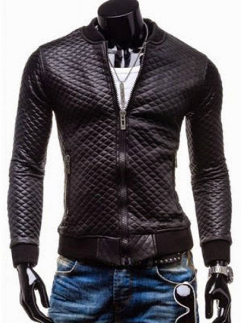 Biker Jacket - Men Real Lambskin Motorcycle Leather Biker Jacket KM479 - Koza Leathers