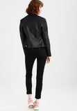 Biker / Motorcycle Jacket - Women Real Lambskin Leather Biker Jacket KW281 - Koza Leathers