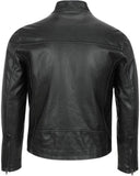 Biker Jacket - Men Real Lambskin Motorcycle Leather Biker Jacket KM481 - Koza Leathers