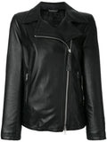 Biker / Motorcycle Jacket - Women Real Lambskin Leather Biker Jacket KW528 - Koza Leathers