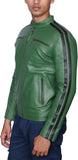 Biker Jacket - Men Real Lambskin Motorcycle Leather Biker Jacket KM482 - Koza Leathers
