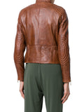 Biker / Motorcycle Jacket - Women Real Lambskin Leather Biker Jacket KW529 - Koza Leathers