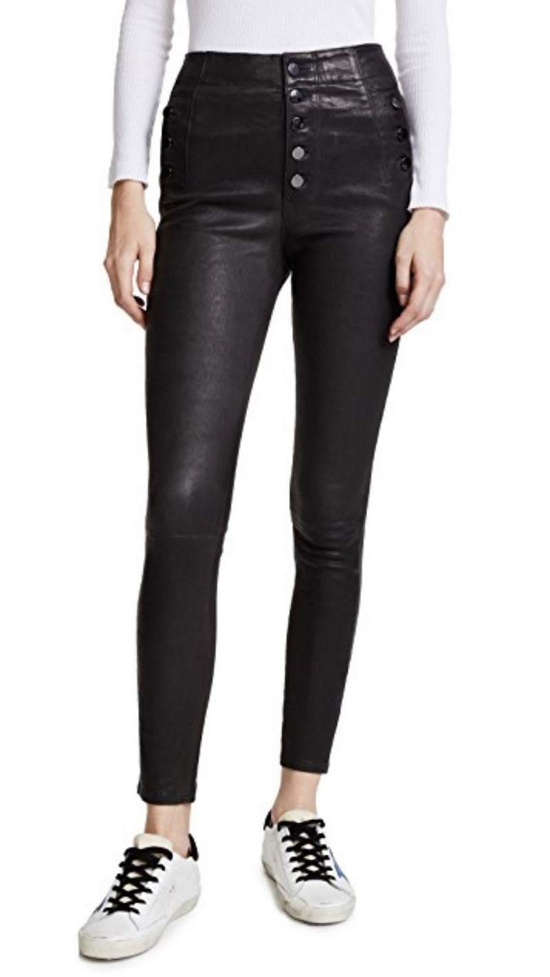 Koza Leathers Women's Real Lambskin Leather Capri Pant WP046