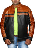 Biker Jacket - Men Real Lambskin Motorcycle Leather Biker Jacket KM485 - Koza Leathers