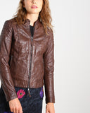 Biker / Motorcycle Jacket - Women Real Lambskin Leather Biker Jacket KW288 - Koza Leathers
