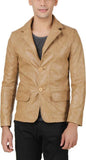 Koza Leathers Men's Real Lambskin Leather Blazer KB036