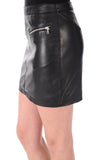 Knee Length Skirt - Women Real Lambskin Leather Slim Fit Skirt WS050 - Koza Leathers