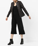 Biker / Motorcycle Jacket - Women Real Lambskin Leather Biker Jacket KW563 - Koza Leathers