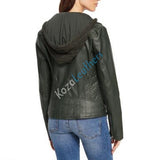 Biker / Motorcycle Jacket - Women Real Lambskin Leather Biker Jacket KW184 - Koza Leathers