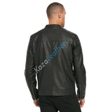 Biker Jacket - Men Real Lambskin Motorcycle Leather Biker Jacket KM212 - Koza Leathers