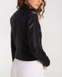 Biker / Motorcycle Jacket - Women Real Lambskin Leather Biker Jacket KW289 - Koza Leathers