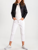 Biker / Motorcycle Jacket - Women Real Lambskin Leather Biker Jacket KW289 - Koza Leathers